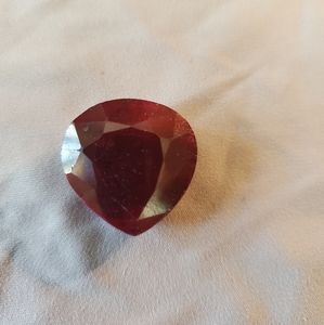Beautiful 43.75 carat heart shaped RUBY!